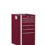 19" Six-Drawer Single Bank Masters Series End Cabinet (Deep Cranberry)