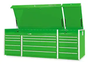 72" 15-Drawer Triple-Bank Masters Series Top Chest (Extreme Green)