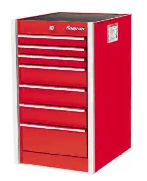 19" Seven-Drawer Masters Series End Cab (Red)
