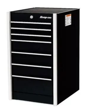 19" Seven-Drawer Masters Series End Cab (Gloss Black)