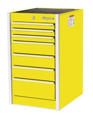 19" Seven-Drawer Masters Series End Cab (Ultra Yellow)