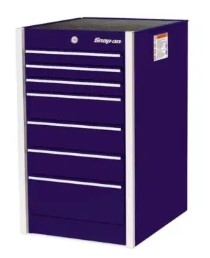 19" Seven-Drawer Masters Series End Cab (Deep Purple)