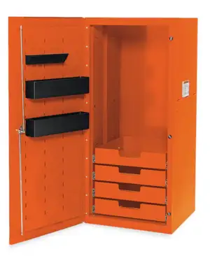 24" Four-Drawer Masters Series Locker (Electric Orange)