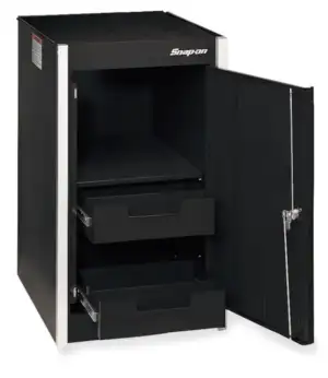 19" Two-Drawer Single Bank Masters Series Bulk End Cab (Gloss Black)
