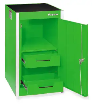 19" Two-Drawer Single Bank Masters Series Bulk End Cab (Extreme Green)