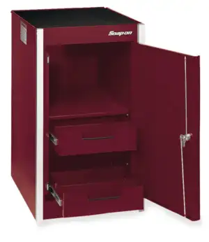 19" Two-Drawer Single Bank Masters Series Bulk End Cab (Deep Cranberry)