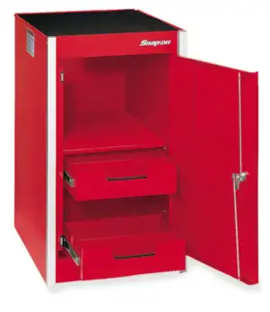 19" Two-Drawer Single Bank Masters Series Bulk End Cab (Red)