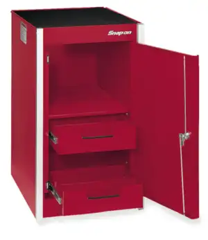19" Two-Drawer Single Bank Masters Series Bulk End Cab (Candy Apple Red)