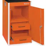 19" Two-Drawer Single Bank Masters Series Bulk End Cab (Electric Orange)
