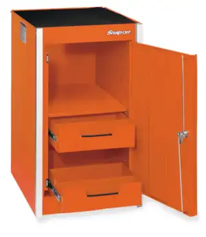 19" Two-Drawer Single Bank Masters Series Bulk End Cab (Electric Orange)
