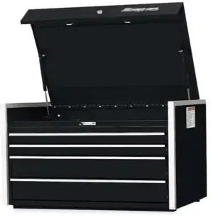 36" Four-Drawer Single Bank Masters Series Top Chest (Gloss Black)