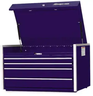 36" Four-Drawer Single Bank Masters Series Top Chest (Plum Radical Purple)