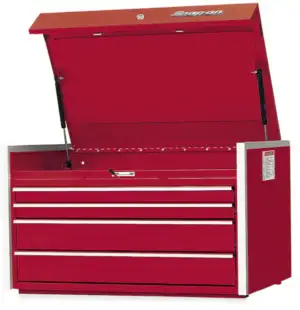 36" Four-Drawer Single Bank Masters Series Top Chest (Candy Apple Red)