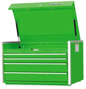 36" Four-Drawer Single Bank Masters Series Top Chest (Extreme Green)