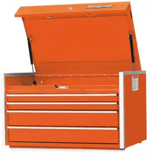 36" Four-Drawer Single Bank Masters Series Top Chest (Electric Orange)