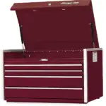 36" Four-Drawer Single Bank Masters Series Top Chest (Deep Cranberry)