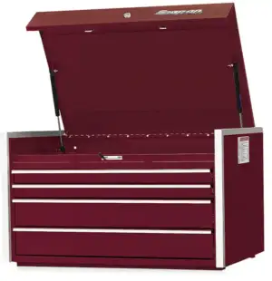 36" Four-Drawer Single Bank Masters Series Top Chest (Deep Cranberry)
