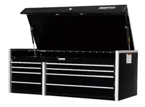 54" Eight-Drawer Double-Bank Masters Series Top Chest (Gloss Black)