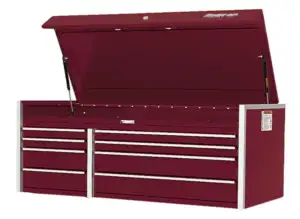 54" Eight-Drawer Double-Bank Masters Series Top Chest (Deep Cranberry)