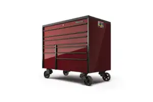 54" 10-Drawer Double-Bank Masters Series Bed Liner Top Roll Cab (Storm Gray w/Black Trim)