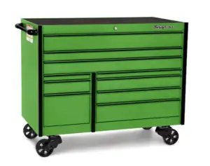 54" 10-Drawer Double-Bank Masters Series Roll Cab (Extreme Green with Black Trim and Blackout Details)