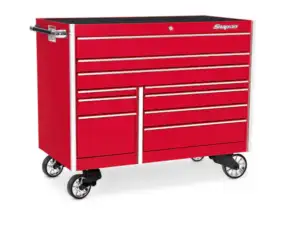 54" 10-Drawer Double-Bank Masters Series Roll Cab (Red)