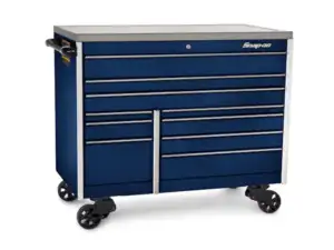 54" 10-Drawer Double-Bank Masters Series Bed Liner Top Roll Cab (Combat Green w/Black Trim)