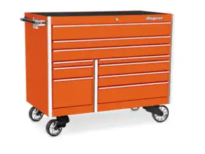 54" 10-Drawer Double-Bank Masters Series Roll Cab (Electric Orange)
