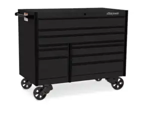 54" 10-Drawer Double-Bank Masters Series Roll Cab (Flat Black w/Black Trim)