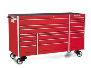 72" 18-Drawer Triple-Bank Masters Series Roll Cab (Red)