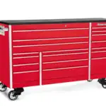 72" 18-Drawer Triple-Bank Masters Series Bed Liner Top Roll Cab (Red)