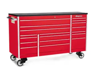 72" 18-Drawer Triple-Bank Masters Series Bed Liner Top Roll Cab (Red)