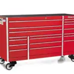 72" 18-Drawer Triple-Bank Masters Series Roll Cab (Red)