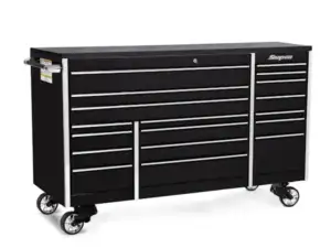 72" 18-Drawer Triple-Bank Masters Series Bed Liner Top Roll Cab (Gloss Black)