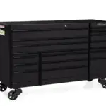 72" 18-Drawer Triple-Bank Masters Series Roll Cab (Flat Black w/Black Trim)