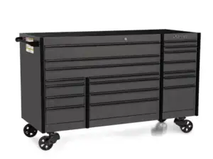 72" 18-Drawer Triple-Bank Masters Series Roll Cab (Storm Gray w/Black Trim)