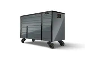 72" 18-Drawer Triple-Bank Masters Series Bed Liner LED PowerTop™ Roll Cab (Storm Gray with Blackout Trim)
