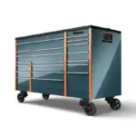 72" 18-Drawer Triple-Bank Masters Series Bed Liner LED PowerTop™ Roll Cab (Storm Gray with Purple Two-Tone Trim)