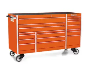 72" 18-Drawer Triple-Bank Masters Series Roll Cab (Electric Orange)