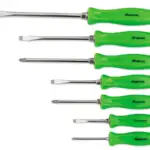 7 pc Combination Screwdriver Set (Green)