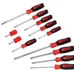 12 pc Instinct® Soft Grip Combination Screwdriver Set (Red)