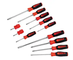 12 pc Instinct® Soft Grip Combination Screwdriver Set (Red)