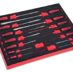 16 pc Instinct® Soft Grip Combination Screwdriver Set with PRO-FI™ Organization (Red)