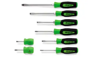 8 pc Instinct® Soft Grip Combination Screwdriver Set (Green)
