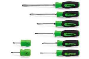 8 pc Instinct® Hard Grip Combination Screwdriver Set (Green)