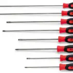 8 pc Instinct® Combination Hard Grip Cabinet Screwdriver Set (Red)