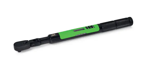 1/4" Drive Flex-Head TechAngle® Micro Torque Wrench (15–300 in-lb) (Black Oxide/Green)