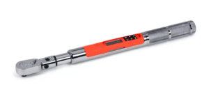 1/4" Drive Flex-Head TechAngle® Micro Torque Wrench (15-300 in-lb) (Orange)
