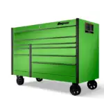 54" Nine-Drawer Double-Bank Masters Series Roll Cab (Extreme Green)