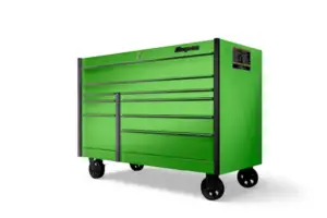 54" Nine-Drawer Double-Bank Masters Series Roll Cab (Extreme Green)